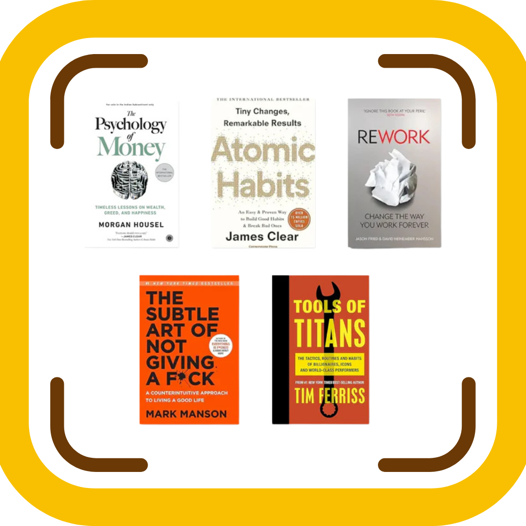 (Combo) Success & Growth Combo – 5 Books That Shape Mindset, Money & Productivity