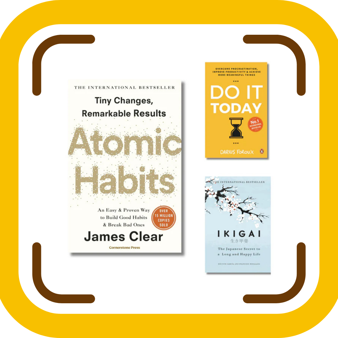 (Combo 3 Books) Atomic Habits + Do It Today + Ikigai .