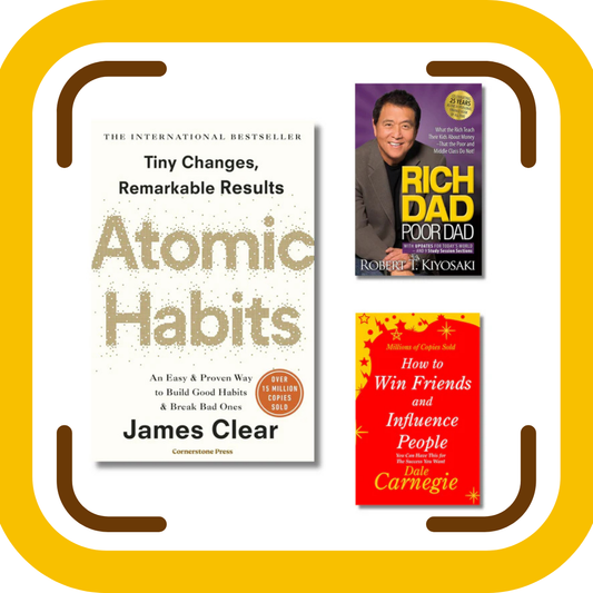 (Combo 3 Book) Atomic Habits, Rich dad Poor Dad and how to win friends and influence people