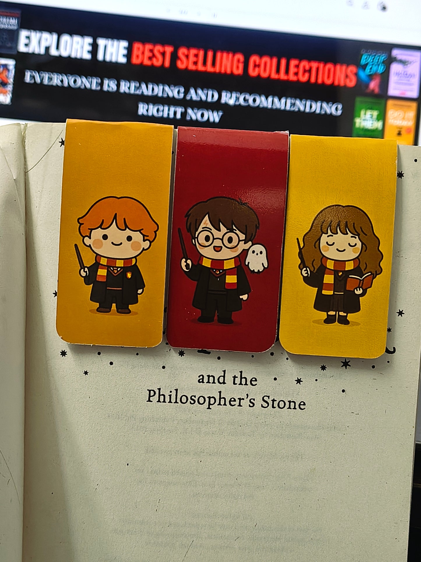 Harry Potter Bookmarks Chibi - Set of 3 Magnetic Bookmarks