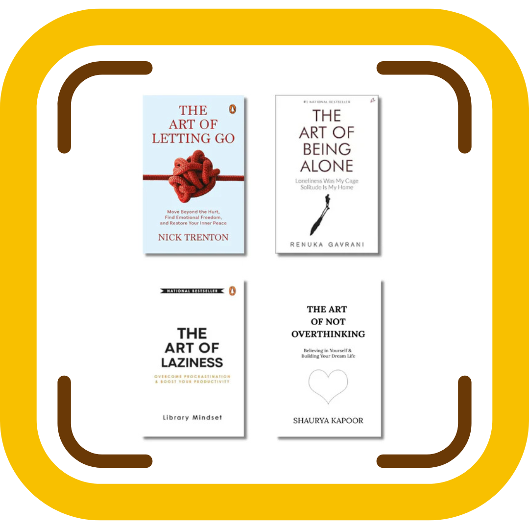 (Combo) The Art of Letting Go + The Art of Being Alone + The Art of Laziness + The Art of Not Overthinking
